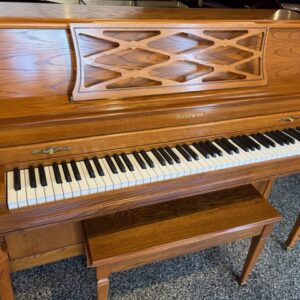 Baldwin  Acrosonic  oak console